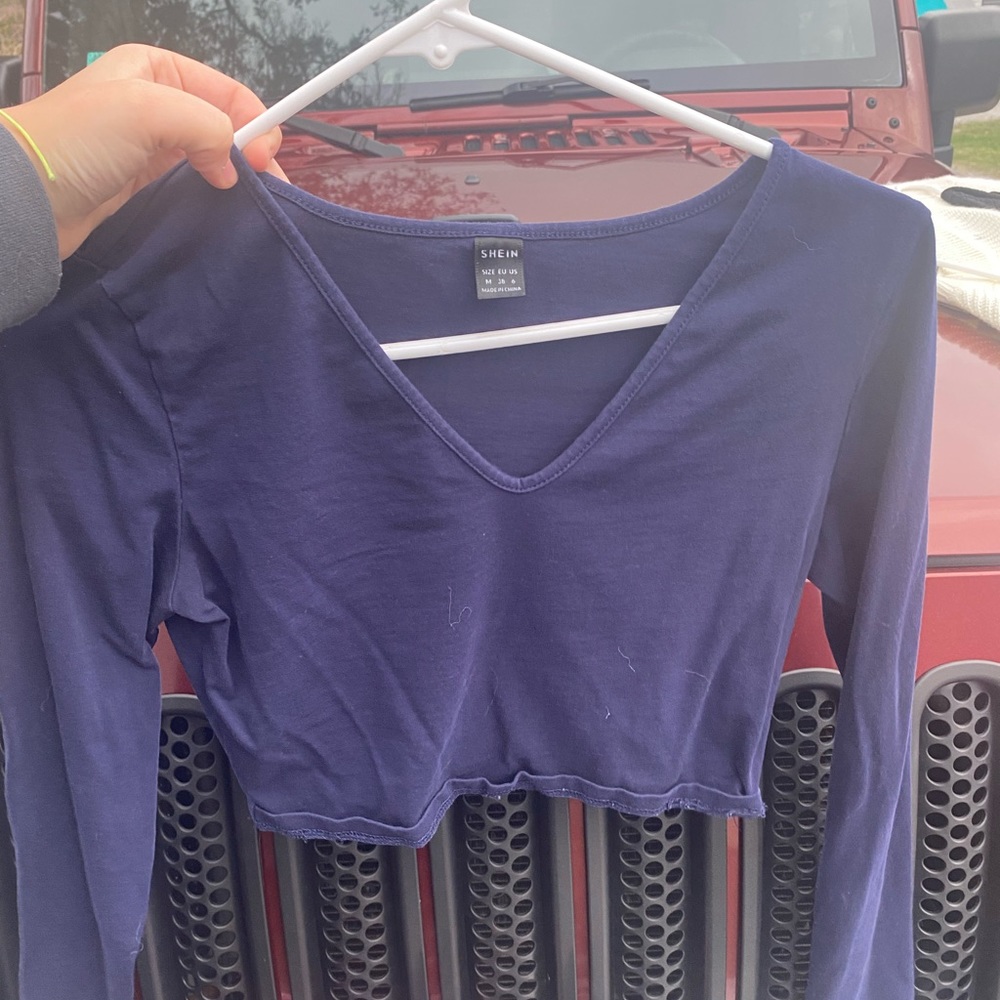 long sleeve crop top from shein worn 3 or 4 times